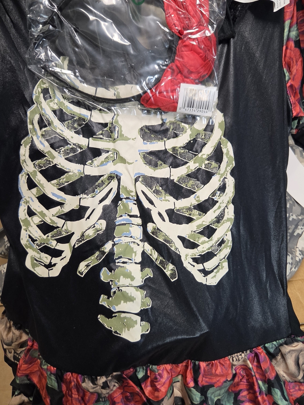 Totally Ghoul Skull Dancer Costume Black & Red